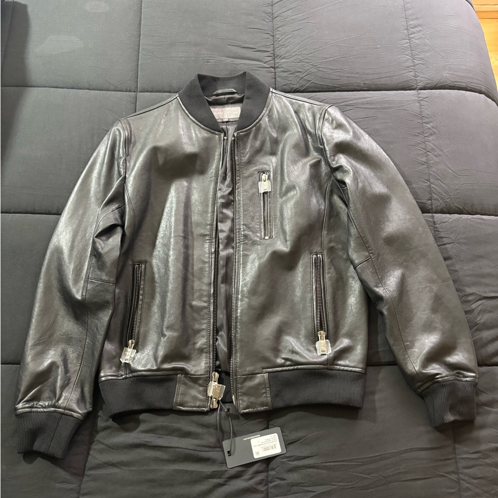 Slate & Stone Black Bomber Jacket